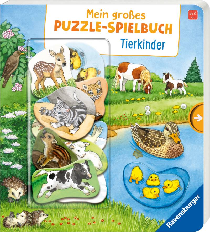 Ravensburger - Puzzle-Spielbuch Tierkinder
