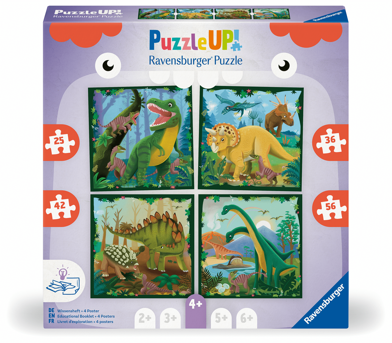 Ravensburger - Puzzle Up Dinosaurs 25 Teile