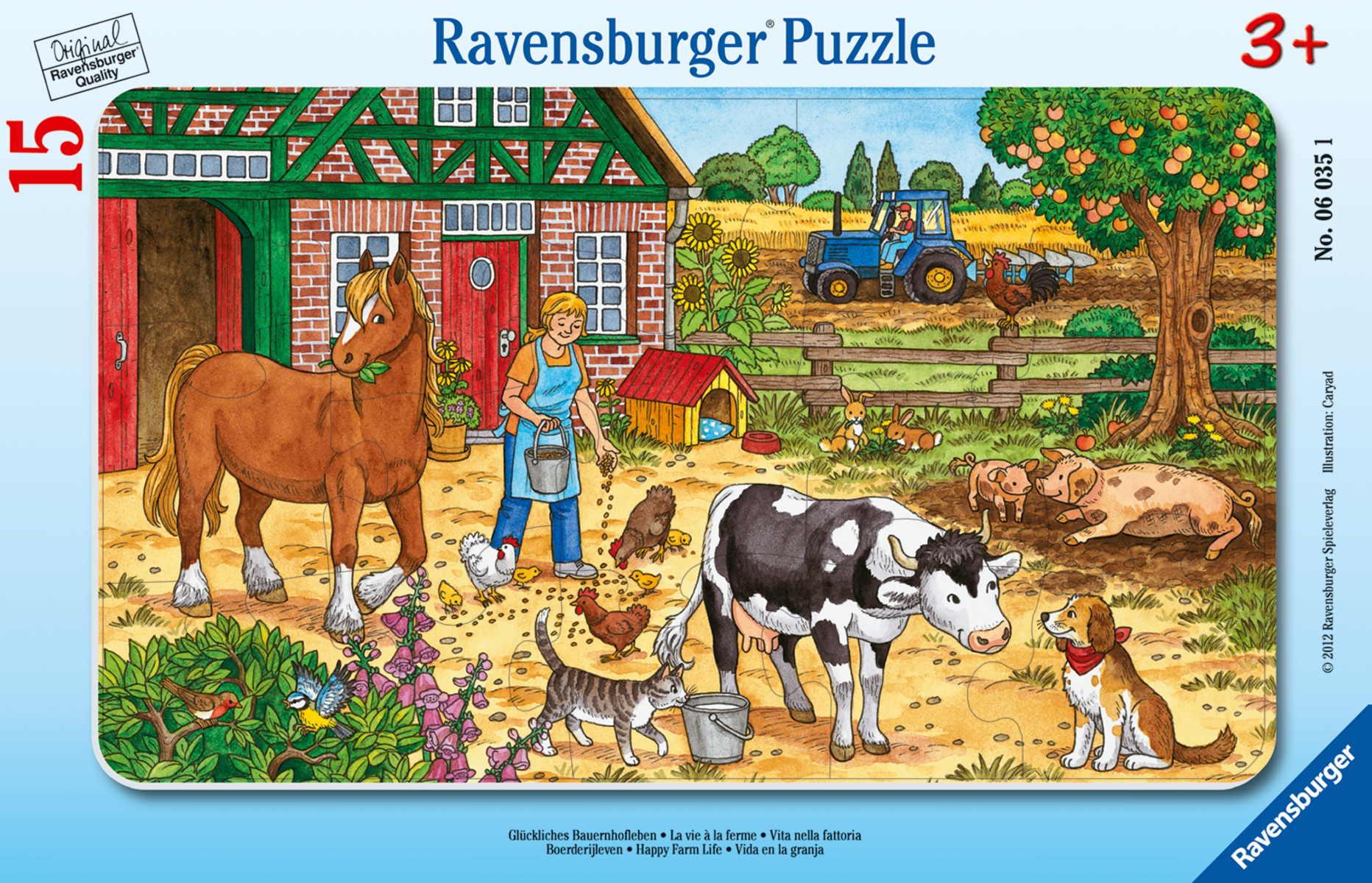 Ravensburger - Rahmenpuzzle Glückliches Bauerhofleben