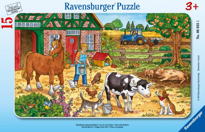Ravensburger - Rahmenpuzzle Glückliches Bauerhofleben