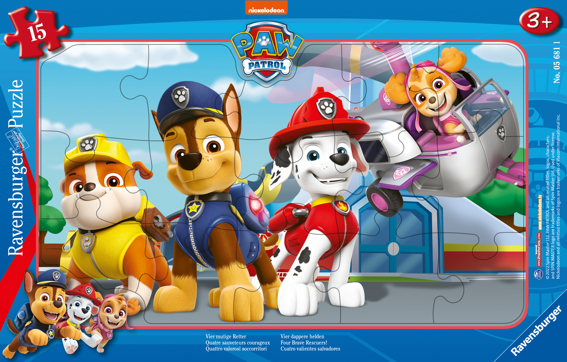 Ravensburger - Rahmenpuzzle PAW Patrol