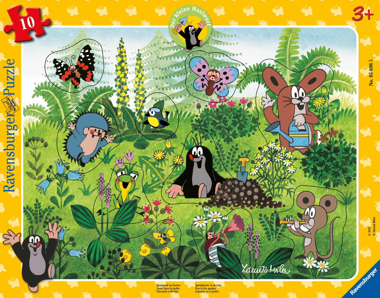 Ravensburger - Rahmenpuzzle Spielspaß im Garten 8-17 Teile
