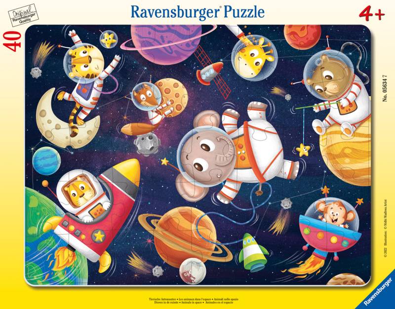 Ravensburger - Rahmenpuzzle Tierische Astronauten Ravensburger - Rahmenpuzzle Tierische Astronauten