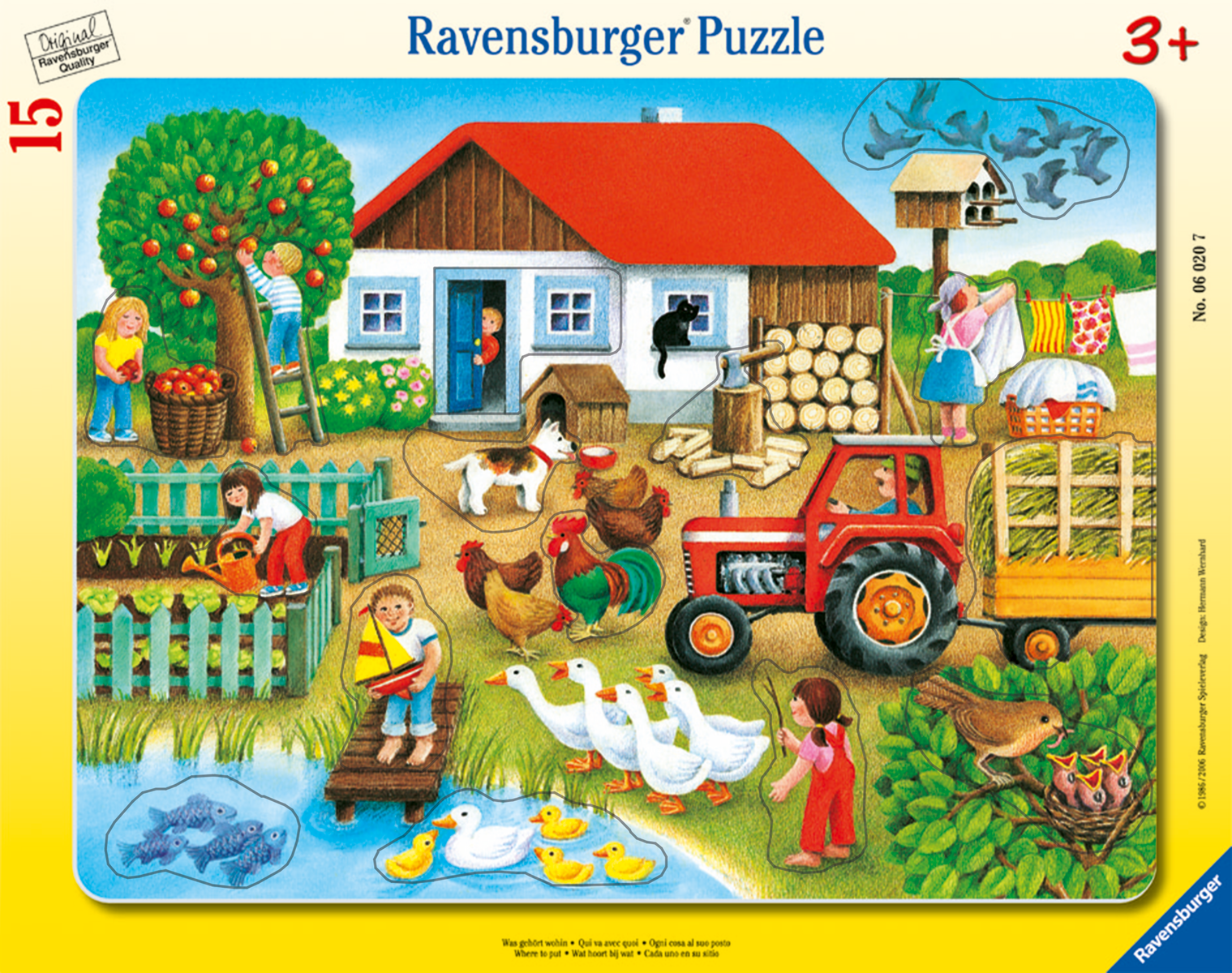 Ravensburger - Rahmenpuzzle Was gehört wohin? 15 Teile