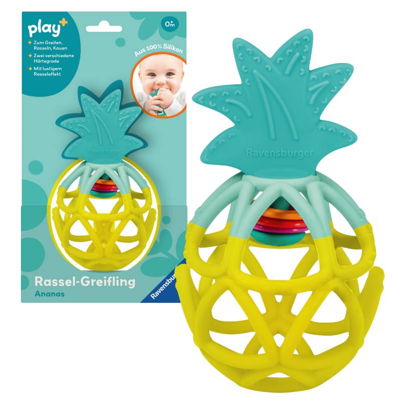 Ravensburger - Rassel-Greifling: Ananas - Babyspielzeug ab 0 Monaten Ravensburger - Rassel-Greifling: Ananas - Babyspielzeug ab 0 Monaten