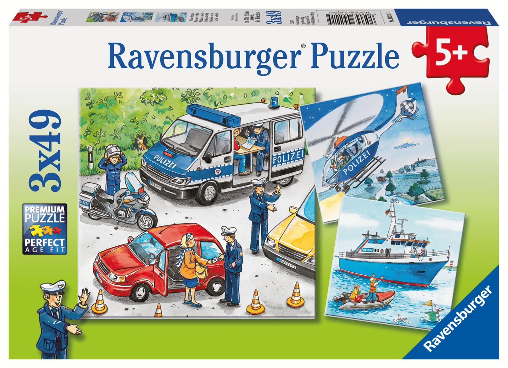 Ravensburger - Ravensburger Polizeieinsatz Puzzle 3 X 49 Teile