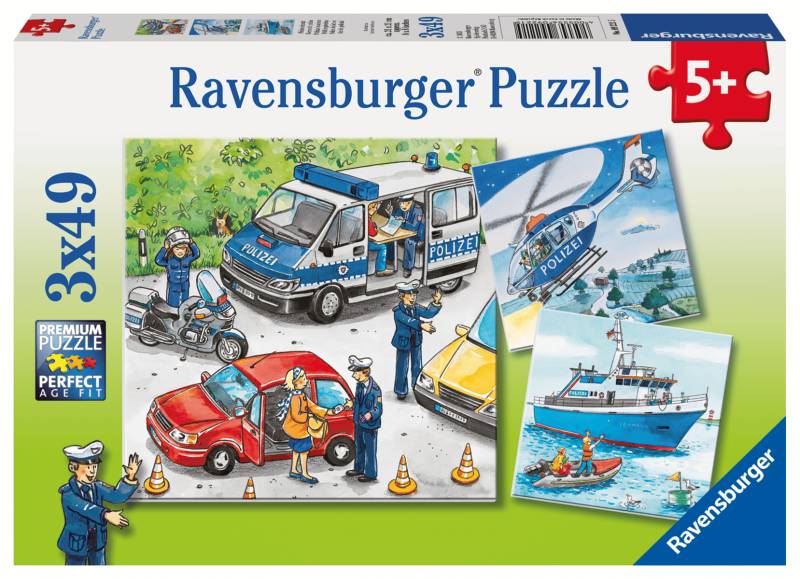 Ravensburger - Ravensburger Polizeieinsatz Puzzle 3 X 49 Teile