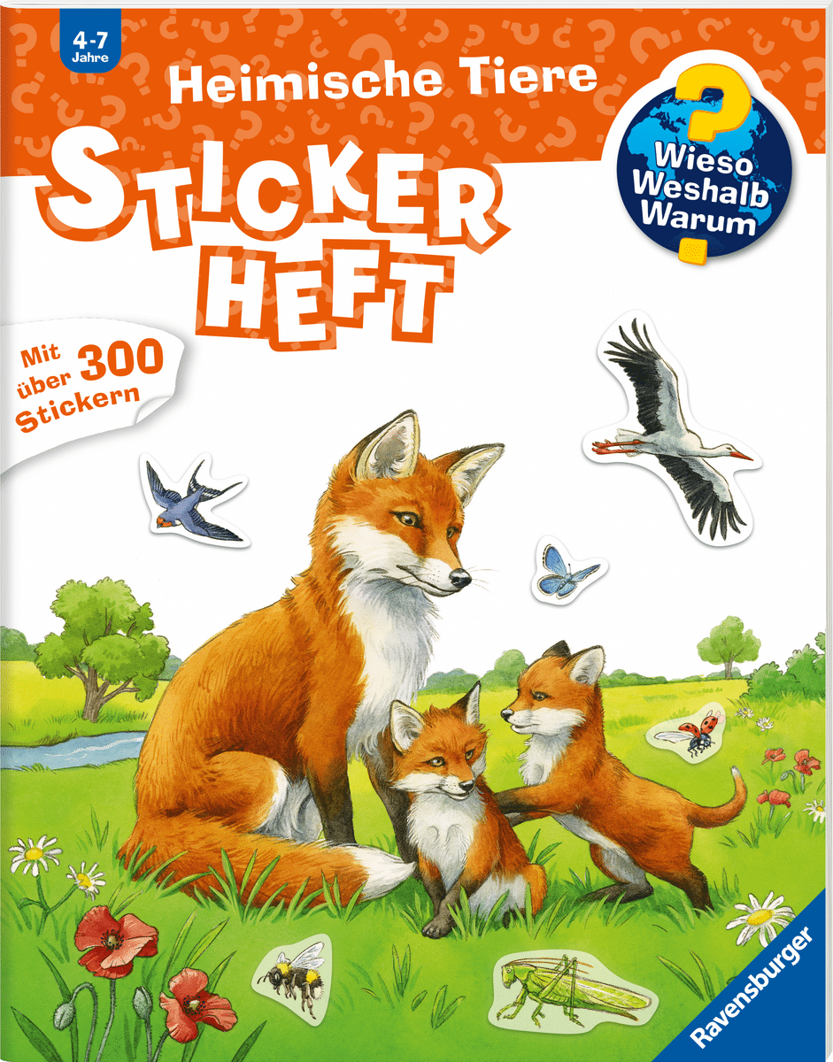 Ravensburger - Ravensburger Wieso? Weshalb? Warum? Stickerheft - Heimische Tiere