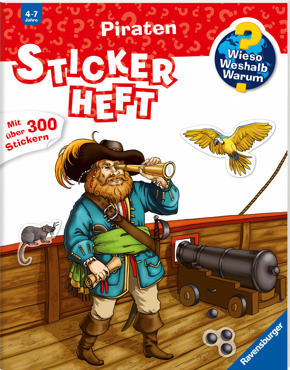 Ravensburger - Ravensburger Wieso? Weshalb? Warum? Stickerheft - Piraten