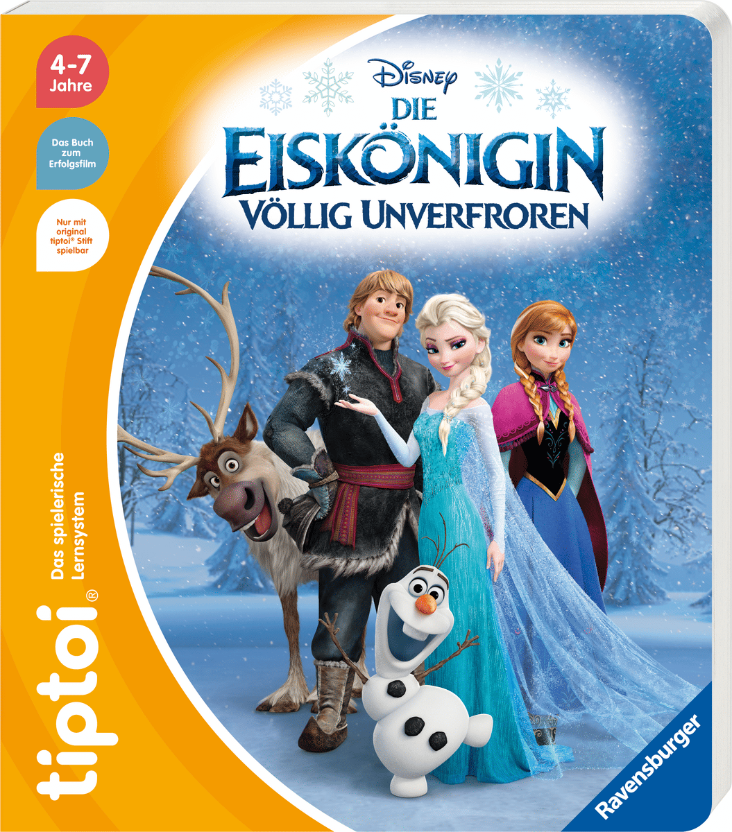 Ravensburger - Ravensburger tiptoi® Disney Die Eiskönigin – Lernspiel