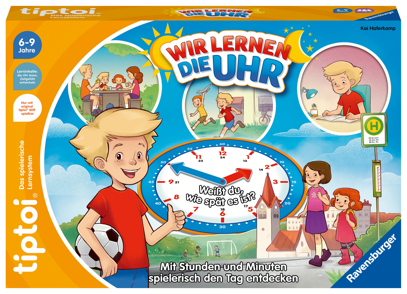 Ravensburger - Ravensburger – tiptoi Wir lernen die Uhr Lernspiel