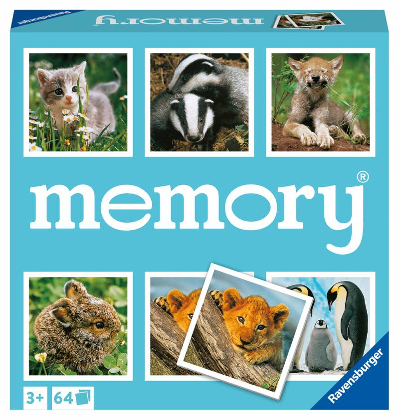 Ravensburger - Tier Kinder Memory Lustige Kinderspiele