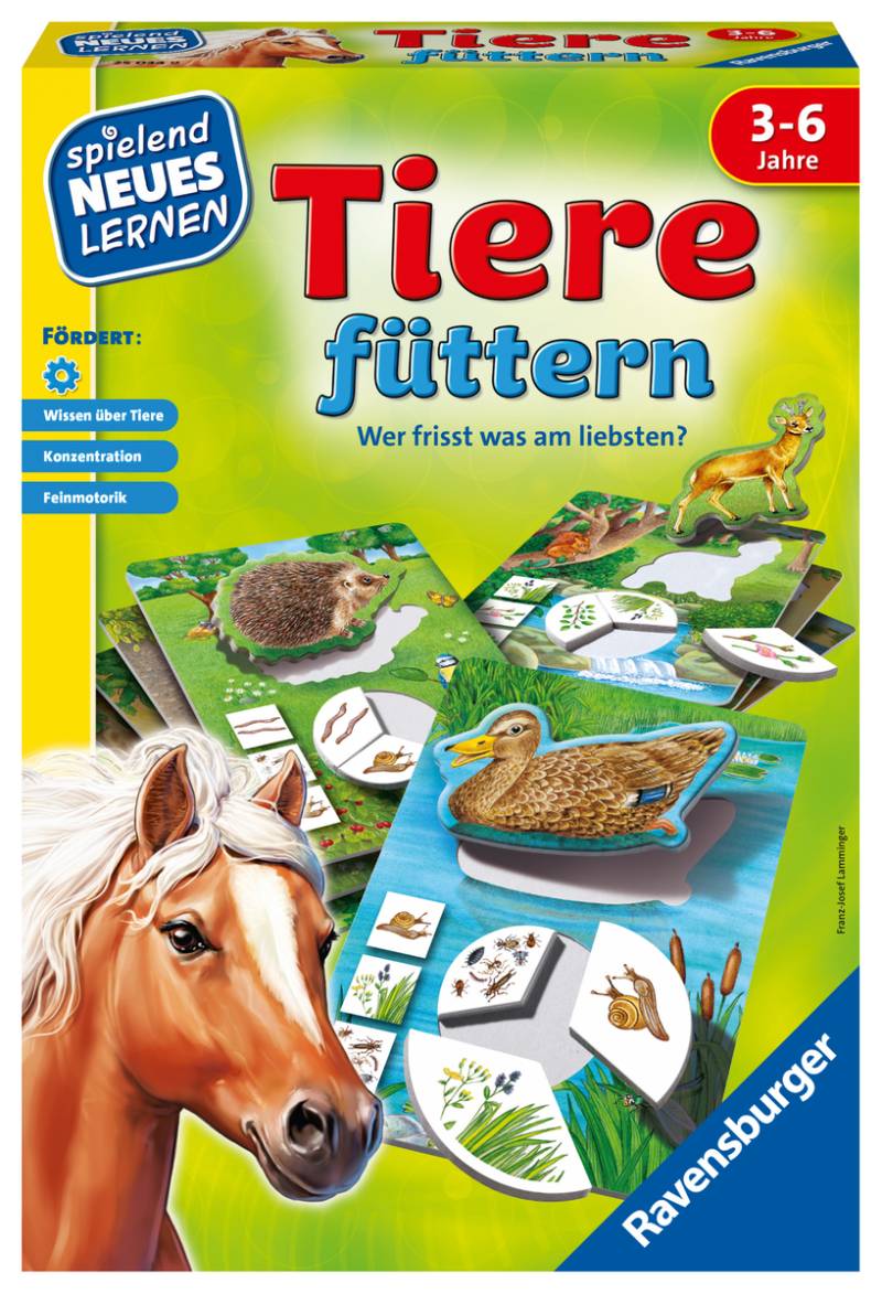 Ravensburger - Tiere füttern, Lernspiel Tiere/Konzentration/Feinmotorik Ravensburger - Tiere füttern, Lernspiel Tiere/Konzentration/Feinmotorik