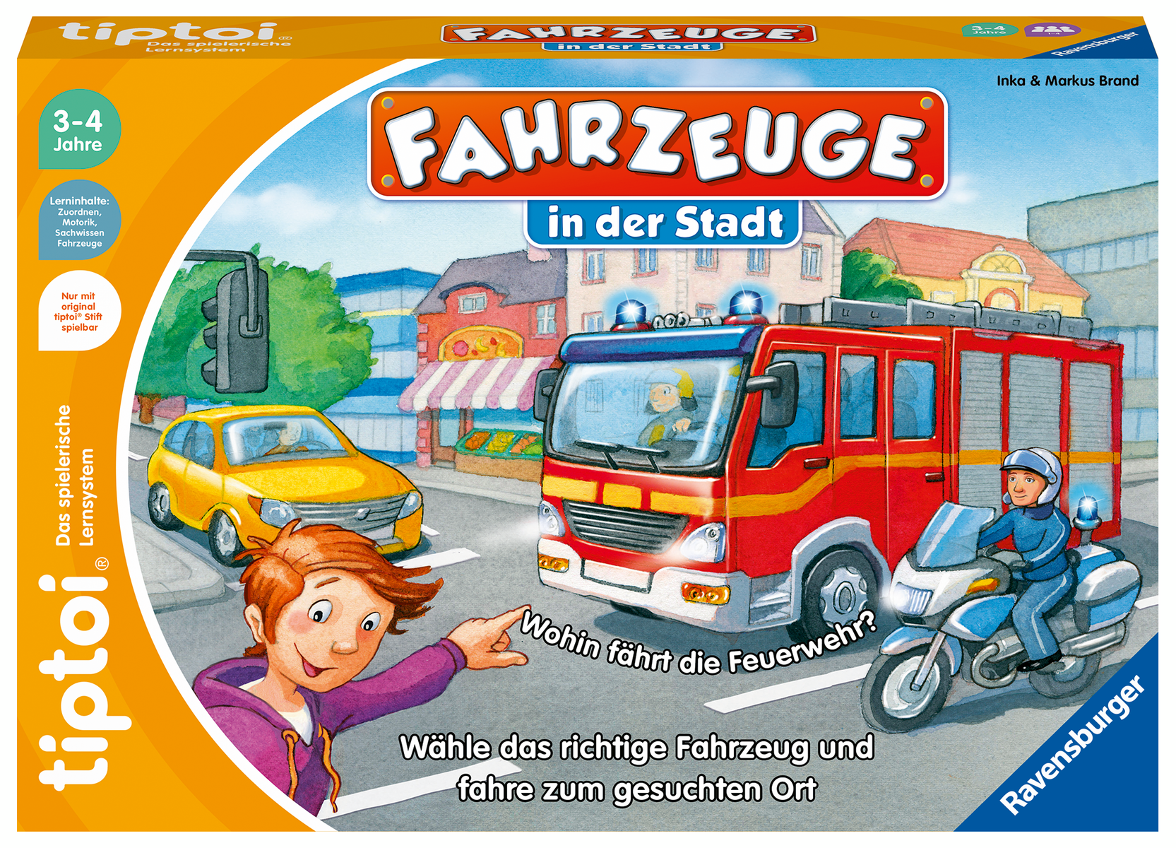 Ravensburger - Tiptoi-Lernspiel Fahrzeuge in der Stadt, Zuordnungsspiel