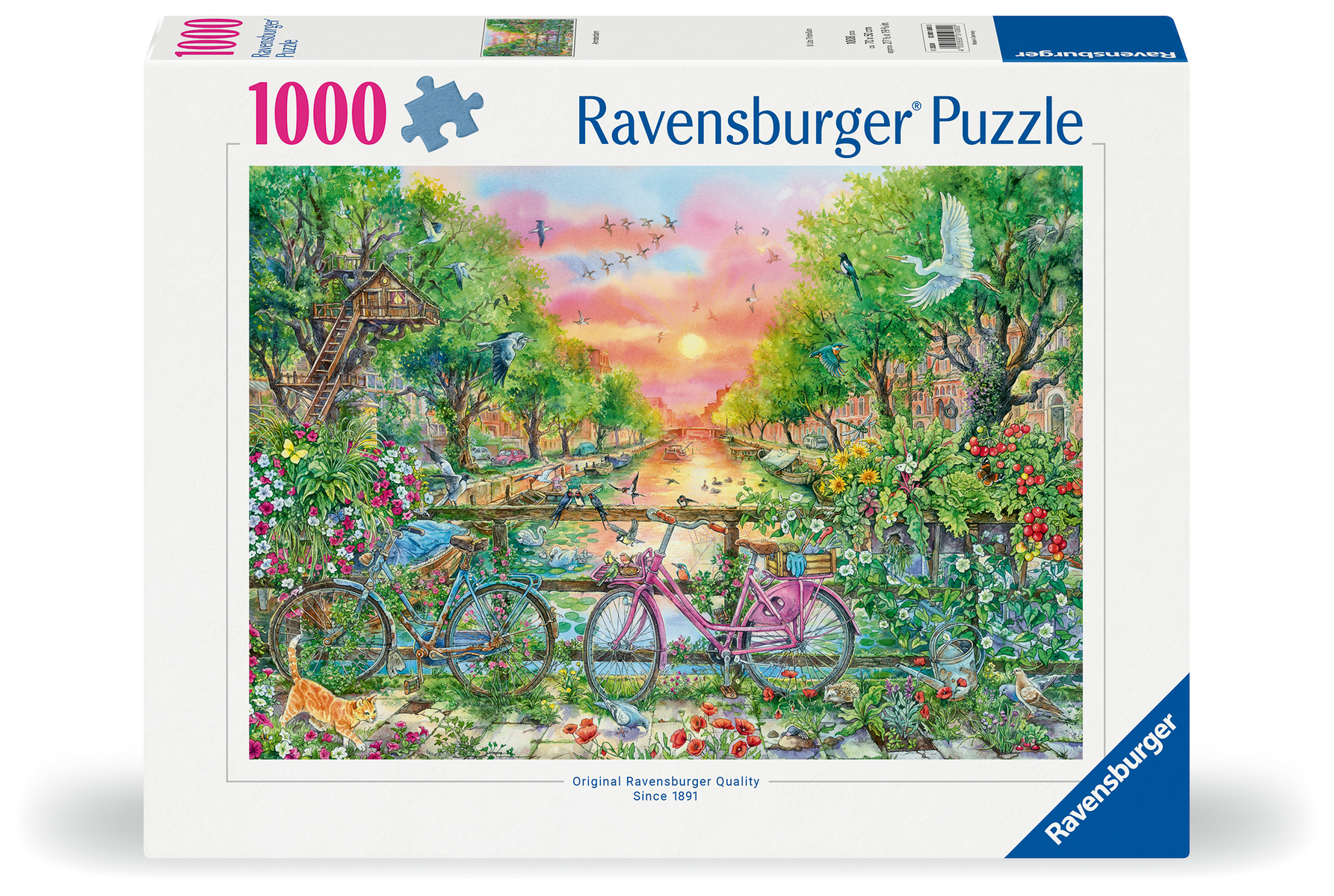 Ravensburger - Verträumte Fahrräder in Amsterdam Puzzle 1000 Teile