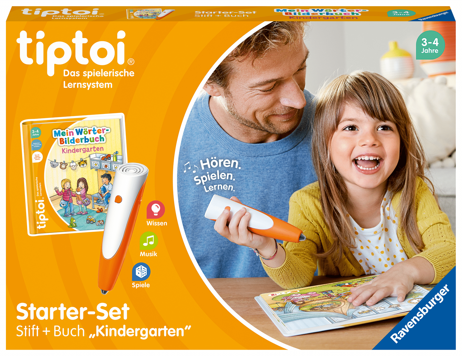 Ravensburger - WÖRTER-BILDERBUCH KINDERGARTEN TIPTOI_ STARTER-SET
