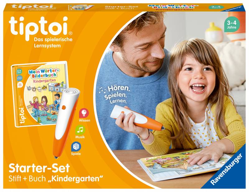 Ravensburger - WÖRTER-BILDERBUCH KINDERGARTEN TIPTOI_ STARTER-SET