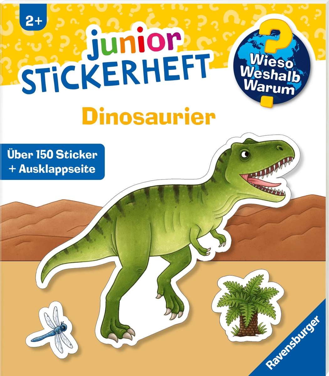 Ravensburger - Wieso? Weshalb? Warum? junior Stickerheft - Dinosaurier