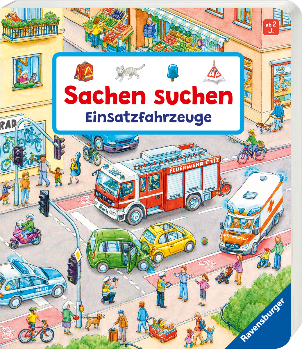Ravensburger - Wimmelbuch Sachen suchen Einsatzfahrzeuge Ravensburger - Wimmelbuch Sachen suchen Einsatzfahrzeuge