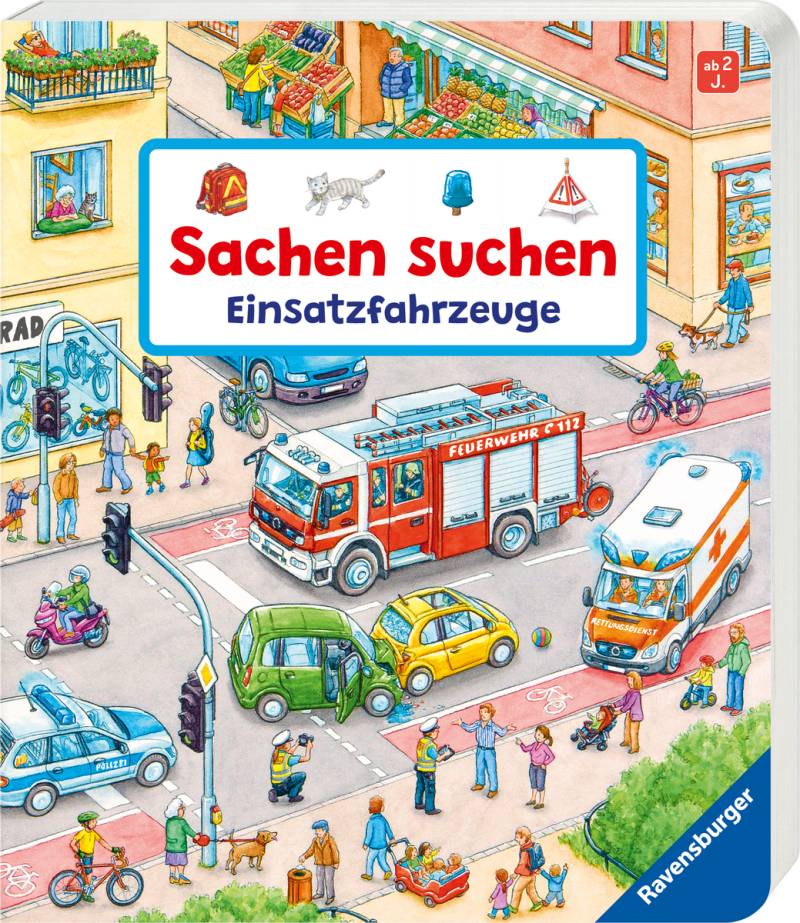 Ravensburger - Wimmelbuch Sachen suchen Einsatzfahrzeuge Ravensburger - Wimmelbuch Sachen suchen Einsatzfahrzeuge