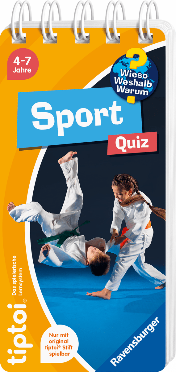 Ravensburger - Ravensburger tiptoi® Wieso? Weshalb? Warum? Quiz Sport – Lernspiel