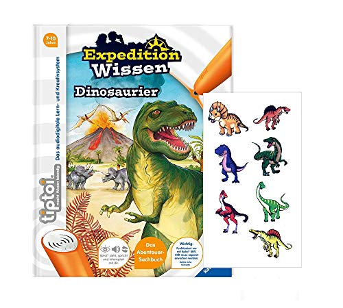 Ravensburger tiptoi ® Buch Expedition Wissen Dinosaurier + Dino-Sticker von Ravensburger