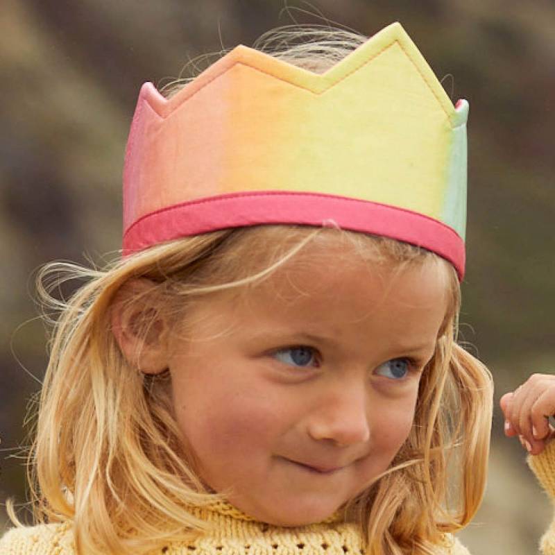 Regenbogen Krone aus Seide Regenbogen Krone aus Seide