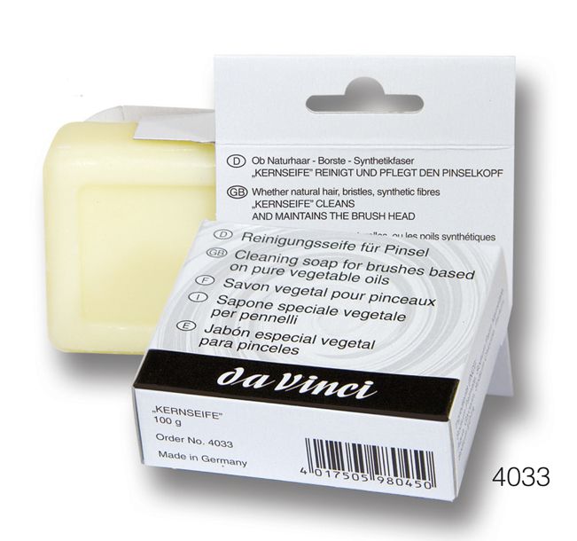 Reinigungsseife für Pinsel 100g Da Vinci Pinsel Seife Reinigung DV 4033
