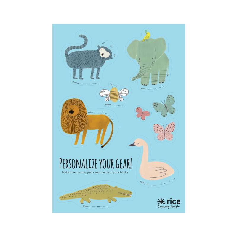 Rice - Sticker Brotdose / Tiere Rice - Sticker Brotdose / Tiere