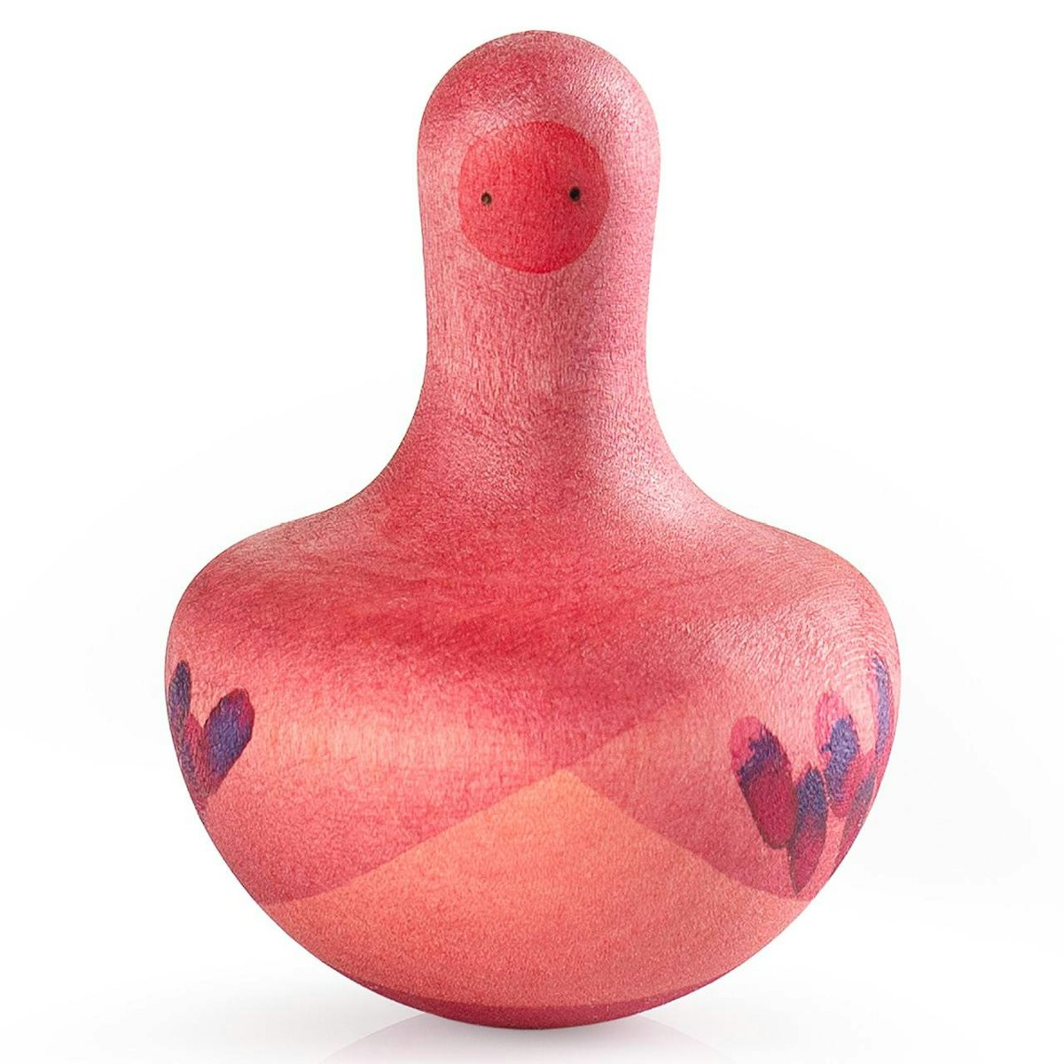 Riesenkreisel Holz ab 10 Monate Chill pink bird Durchmesser 7,2 cm