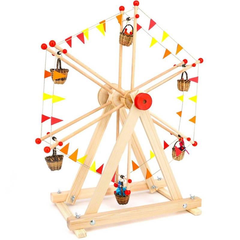Riesenrad Holzbausatz mit Kurbel 48 cm Riesenrad Holzbausatz mit Kurbel 48 cm