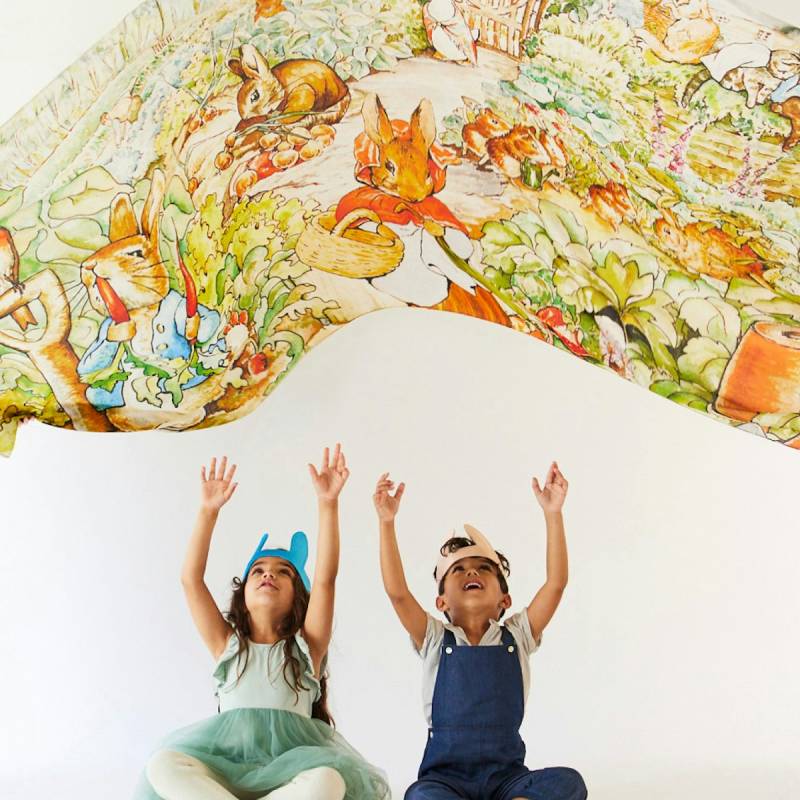 Riesiges Spieltuch Seide Beatrix Potter Peter Hase 137x274