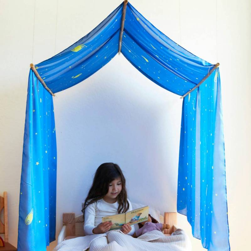 Riesiges Sternen Spieltuch Seide 137 x 274 cm Riesiges Sternen Spieltuch Seide 137 x 274 cm