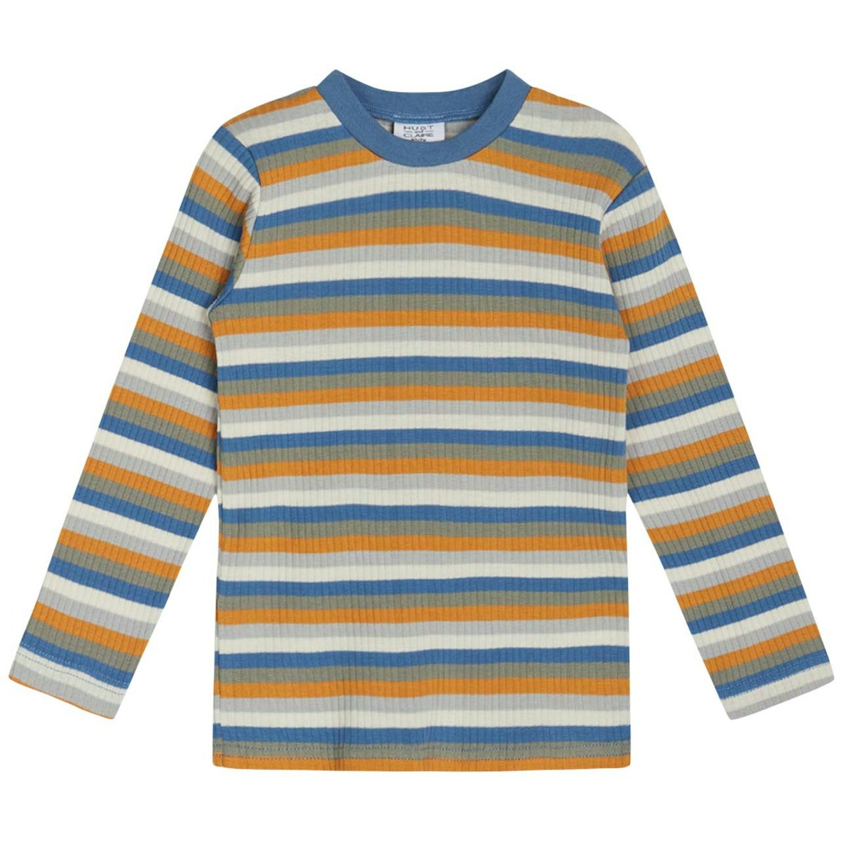 Ringel Langarmshirt blau-grau 80