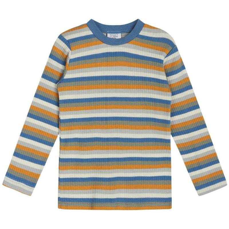 Ringel Langarmshirt blau-grau 80