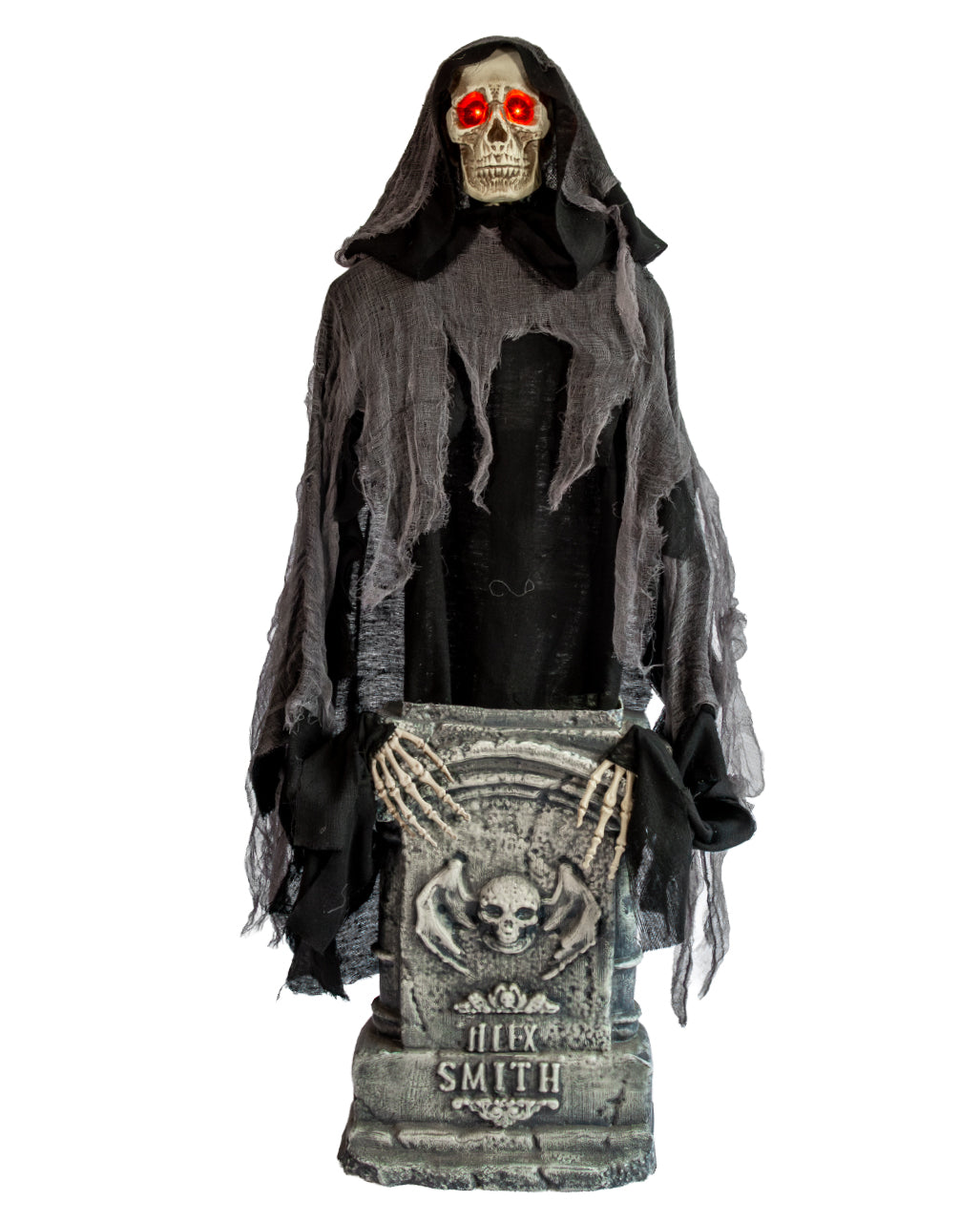 Rising Reaper auf Grabstein Halloween Animatronic 120cm