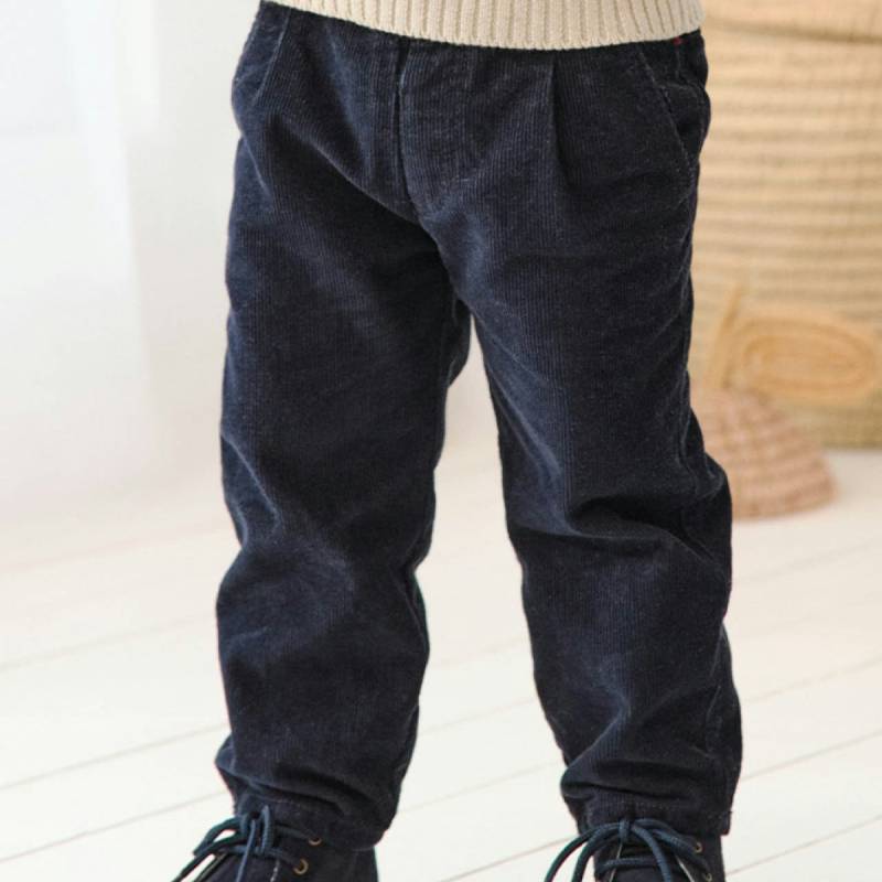 Robuste Feincord Hose dunkelblau 86/92 Robuste Feincord Hose dunkelblau 86/92