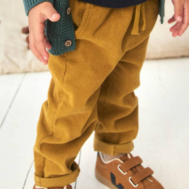 Robuste Feincord Hose messingfarben 74/80