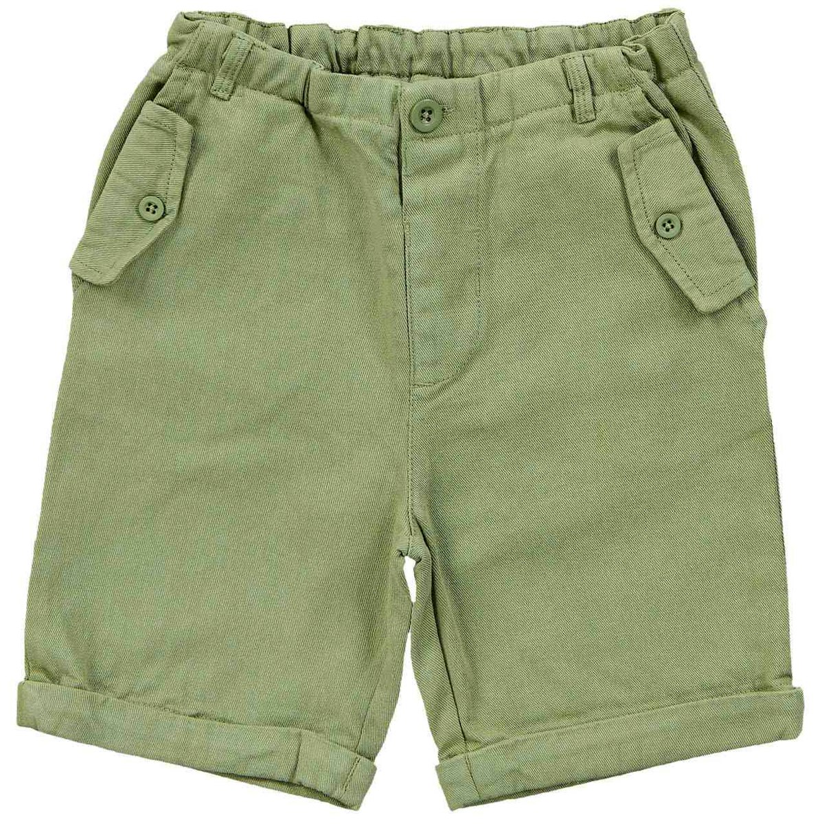 Robuste Outdoor Twill Shorts oliv-grün 104/110