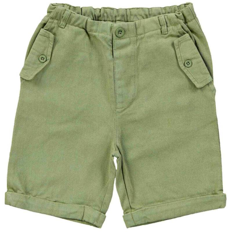 Robuste Outdoor Twill Shorts oliv-grün 98/104