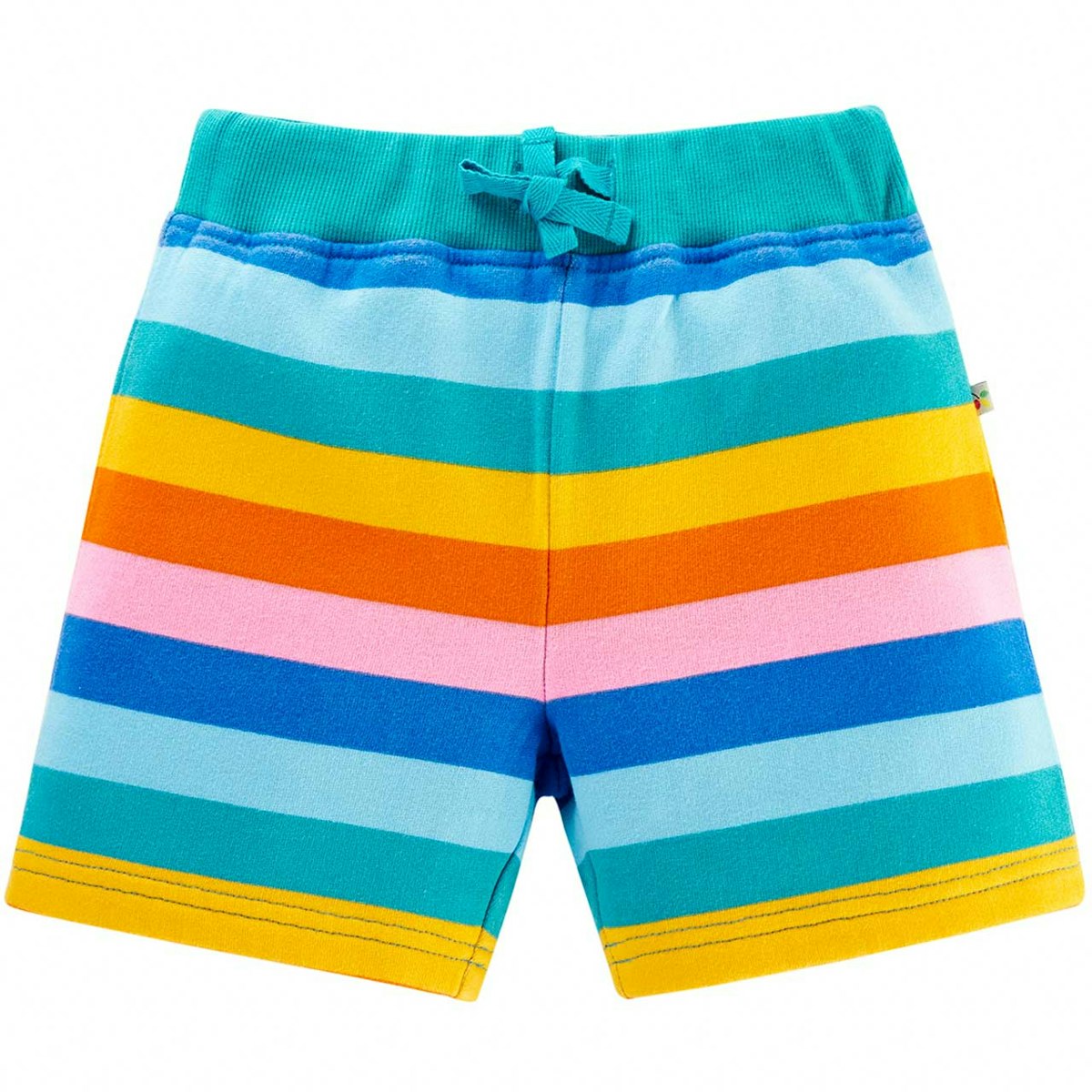 Robuste Sweat Kinder Shorts Streifen Rainbow 146