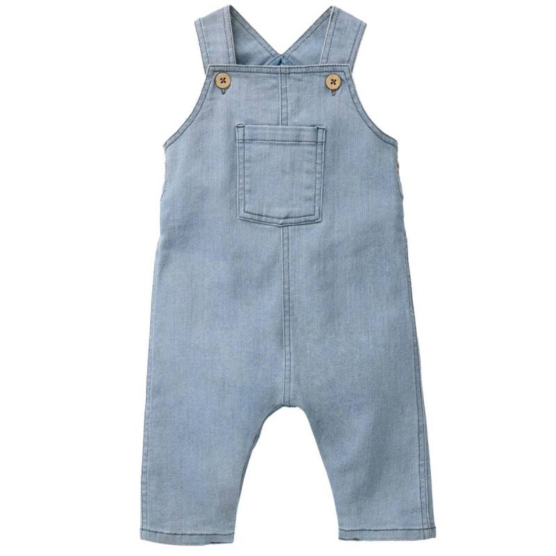 Robuste Twill-Stretch Latzhose hellblau 98