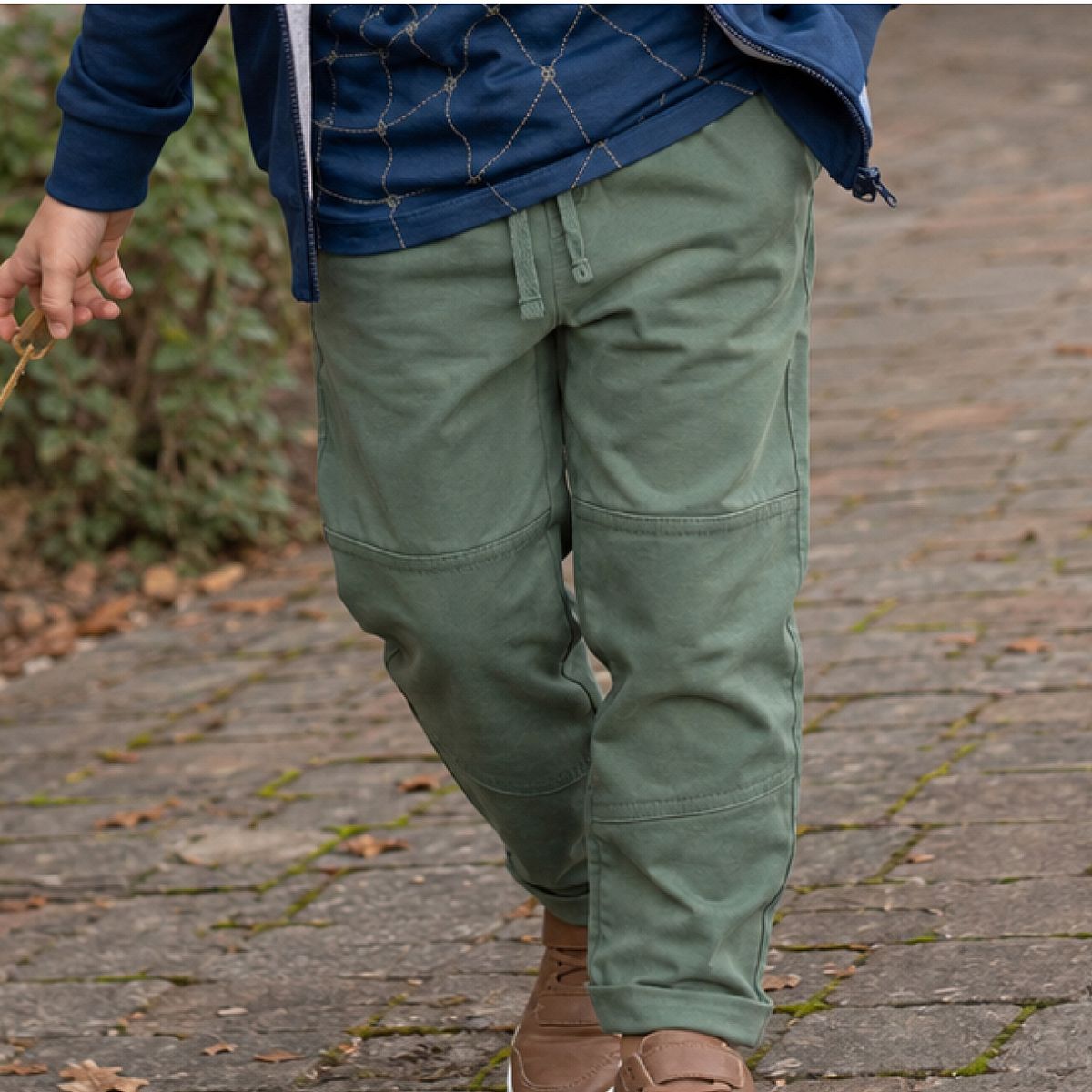 Robuste Webhose gefüttert grün 134/140