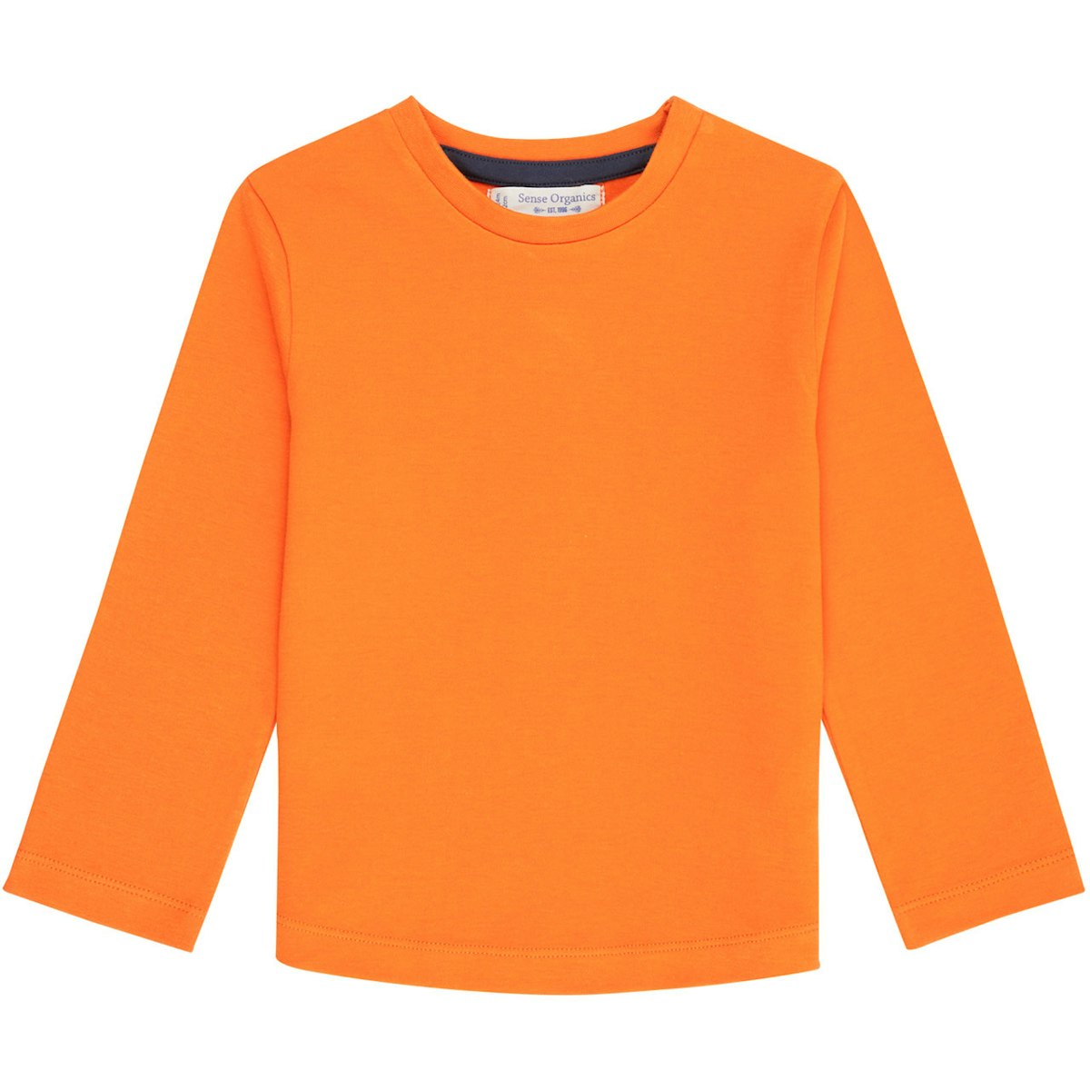 Robustes Langarmshirt uni in orange 50/56