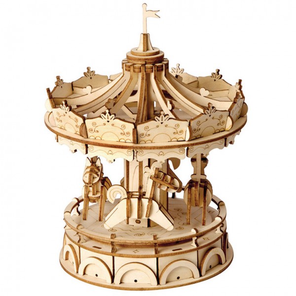 Rolife 3D Wooden Puzzle: Merry-Go-Round