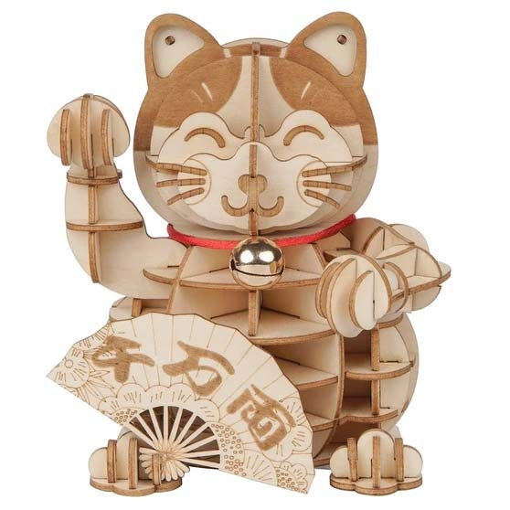 Rolife 3D Wooden Puzzle: Plutus Cat