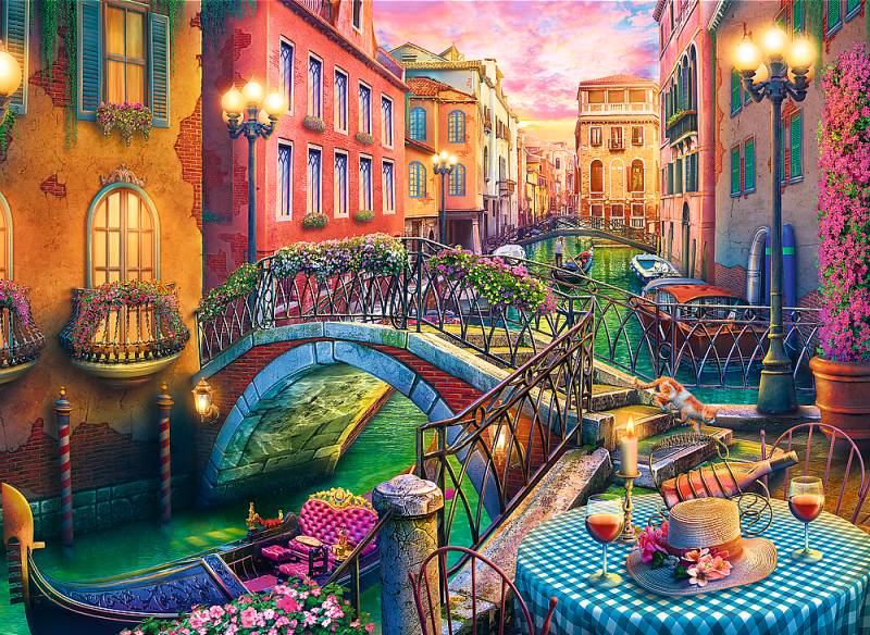 Romantischer Abend in Venedig