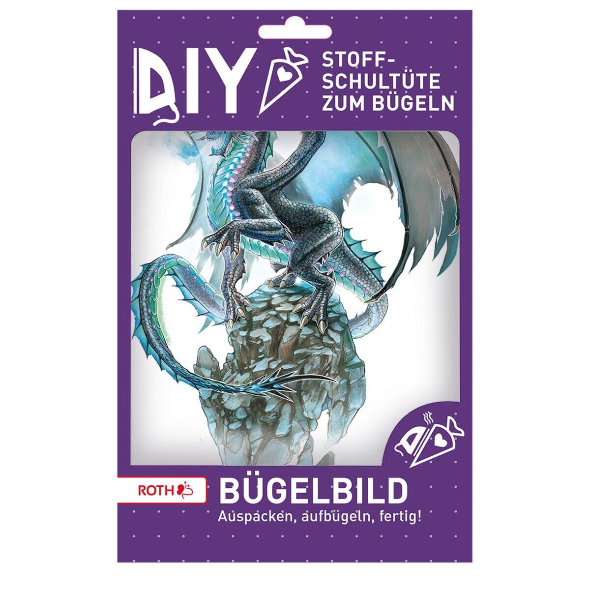 Roth Zuckertüten - Bügelbild gestickt Eisdrache