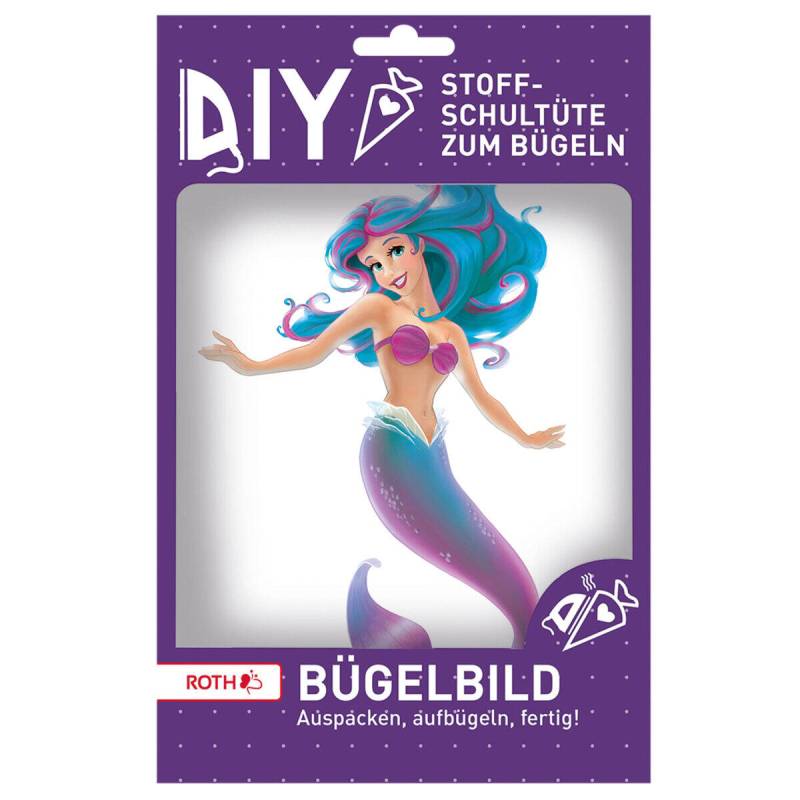 Roth Zuckertüten - Bügelbild gestickt Meerjungfrau