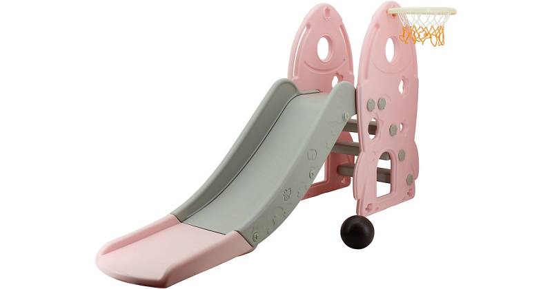 Sweety Toys 12770 Rutsche Raketendesign rosa 2 in 1 von Sweety-Toys